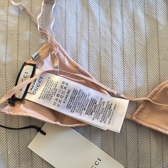Gucci Blush Pink Logo Bralette - Picture 3 of 5